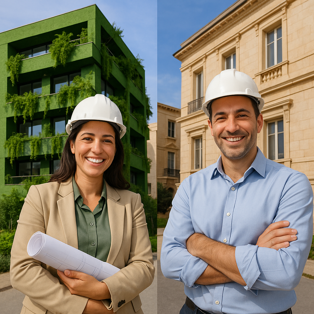 הבדלים בין אדריכלות ירוקה לאדריכלות מסורתית – מה עדיף לפרויקט שלך?